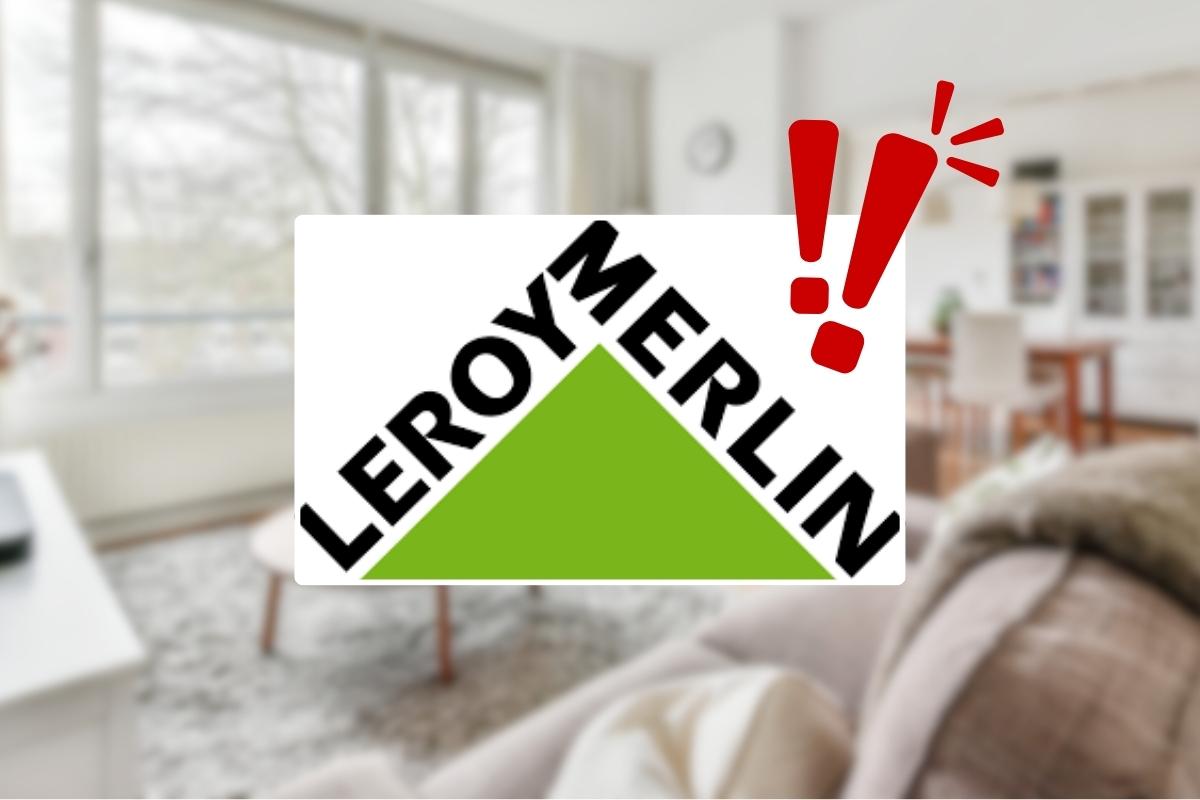 logo leroy merlin, salone e punti esclamativi