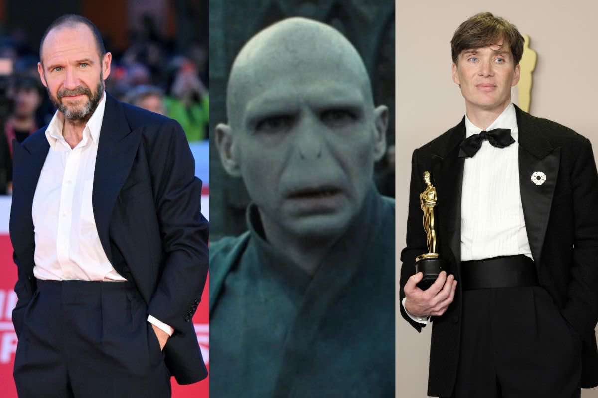 Ralph Fiennes Cillian Murphy e Voldemort